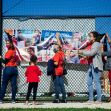 Members of CASA setting up for their event at Roberto Clemente Park in Lancaster on Saturday. (Dani Fresh/WITF)