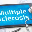 Image of a tablet displaying the text "Multiple sclerosis" alongside medical papers and a stethoscope. Image of a tablet displaying the text "Multiple sclerosis" alongside medical papers and a stethoscope.