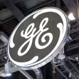 Logo of General Electric (GE) displayed prominently at an event. Logo of General Electric (GE) displayed prominently at an event.