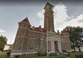 Historic courthouse building in Arkansas, related to a legal case involving a former judge.