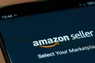 Screenshot of the Amazon Seller app interface displaying the prompt to "Select Your Marketplace."
