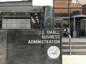 Exterior of the U.S. Small Business Administration building.