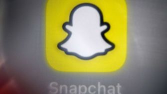 Image of the Snapchat logo, a recognizable ghost icon on a yellow background.