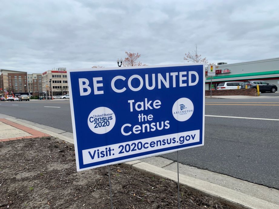 Be Counted Take the Census sign