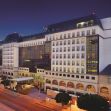 Exterior view of the Sofitel Hotel in Beverly Hills, California, at dusk. Exterior view of the Sofitel Hotel in Beverly Hills, California, at dusk.