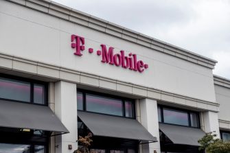 T-Mobile storefront featuring the brand's logo and signage.