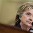 Hillary Clinton testifying at a congressional hearing. Hillary Clinton testifying at a congressional hearing.
