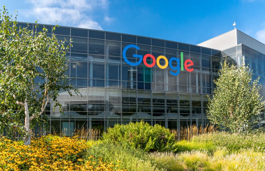 Google headquarters sign