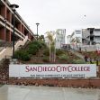 San Diego City College entrance, part of the San Diego Community College District. San Diego City College entrance, part of the San Diego Community College District.