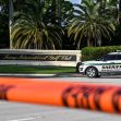 Police vehicle parked in front of Trump International Golf Club with police tape in the foreground. Police vehicle parked in front of Trump International Golf Club with police tape in the foreground.