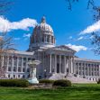 Exterior view of the Missouri State Capitol building on a sunny day. Exterior view of the Missouri State Capitol building on a sunny day.