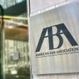 Signage for the American Bar Association (ABA) displayed on a building exterior. Signage for the American Bar Association (ABA) displayed on a building exterior.