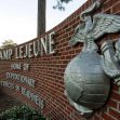 Sign at Camp Lejeune, a North Carolina Marine Corps base, which was affected by significant water contamination. Sign at Camp Lejeune, a North Carolina Marine Corps base, which was affected by significant water contamination.