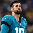 NFL kicker Brandon McManus in a Jaguars uniform during a game. NFL kicker Brandon McManus in a Jaguars uniform during a game.