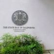 Signage of the State Bar of California at its office. Signage of the State Bar of California at its office.