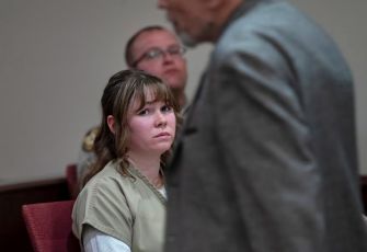 Hannah Gutierrez-Reed in court during her sentencing for involuntary manslaughter.