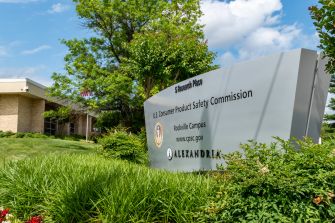 Signage at the U.S. Consumer Product Safety Commission headquarters in Rockville, Maryland.