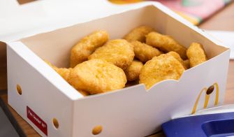 Box of McDonald's Chicken McNuggets.