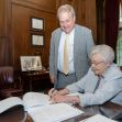 Gov. Kay Ivey signs a bill by Sen. Tim Melson, R-Florence, to legalize and regulate medical marijuana products.