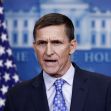 Former National Security Adviser Mike Flynn speaking at a press conference in the White House. Former National Security Adviser Mike Flynn speaking at a press conference in the White House.